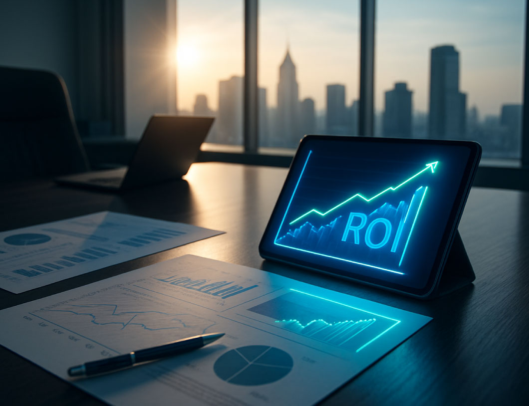 Financial charts and data for AirPlus ROI, payback and energy value analysis